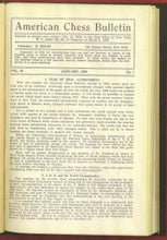 Load image into Gallery viewer, American Chess Bulletin Volume 25