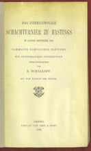 Load image into Gallery viewer, Das Internationale Schachturnier zu Hastings im August-September 1895