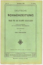Load image into Gallery viewer, Deutsche Schachzeitung, Volume 73