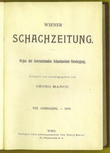 Load image into Gallery viewer, Wiener SchachZeitung. Organ für das gesamte Schachleben Volume VIII (8)