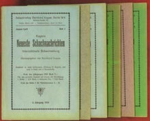 Load image into Gallery viewer, Kagan's Neueste Schachnachrichten Schachzeitung Volume 5