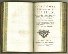 Load image into Gallery viewer, Academie Universelle Des Jeux Contenant Les Regles Des Jeux, avec des inftructions faciles pour apprendre a les bien jouer