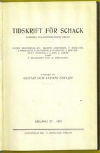 Load image into Gallery viewer, Tidskrift för Schack, Volume 27