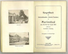 Load image into Gallery viewer, Kongreßbuch ( Kongressbuch) des Internationalen Schach-Turniers zu Marienbad vom 20, Mai bis 8. Juni 1925