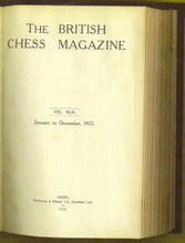 Load image into Gallery viewer, The British Chess Magazine Volume XLII (42)