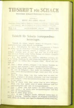 Load image into Gallery viewer, Tidskrift för Schack, Volume 20