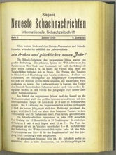 Load image into Gallery viewer, Kagan's Neueste Schachnachrichten Schachzeitung Volume 8