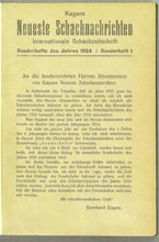 Load image into Gallery viewer, Kagan's Neueste Schachnachrichten Schachzeitung Volume 4
