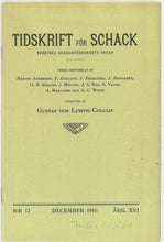 Load image into Gallery viewer, Tidskrift för Schack Volume 16