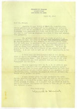 Load image into Gallery viewer, Letter to Frederick Gamage from Kenneth Howard