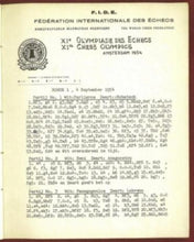 Load image into Gallery viewer, XI olympiade des echecs schaakolympiade