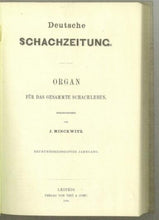 Load image into Gallery viewer, Deutsche Schachzeitung, Volume 39