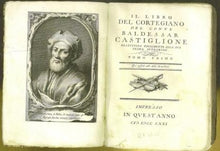 Load image into Gallery viewer, Il Libro del Cortegiano del conte Baldassar Castiglione