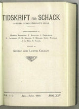 Load image into Gallery viewer, Tidskrift för Schack, Volume 25