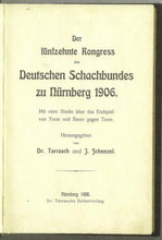 Load image into Gallery viewer, Der fünfzehnte Kongress Deutschen Schachbundes zu Nürnberg 1906