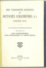 Load image into Gallery viewer, Der Vierzehnte Kongress des Deutschen Schachbundes. Coburg 1904