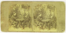 Load image into Gallery viewer, Paul Morphy verses Johann Jacob Loewenthal Stereoview