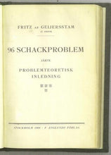 Load image into Gallery viewer, 96 schackproblem jämte problemteoretisk inledning