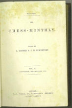 Load image into Gallery viewer, The Chess Monthly Volume V (5)