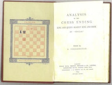 Load image into Gallery viewer, Analysis of the Chess Ending King and Queen Against King and Rook by "Euclid"