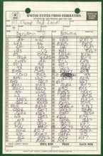 Load image into Gallery viewer, 1981 United States Chess Championship and Zonal Qualifier (Score Sheets) Joel Benjamin vs the field