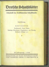 Load image into Gallery viewer, Deutsche Schachblatter, Volume 25