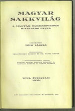 Load image into Gallery viewer, Magyar Sakkvilág, Volume XVII (17)