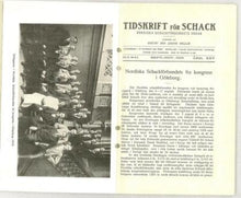 Load image into Gallery viewer, Nordiska schackförbundets nionde kongress med turneringar Göteborg (Gothenburg) 3-17 Aug 1919