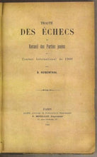 Load image into Gallery viewer, Traité des échecs et recueil des parties jouées au tournoi international de 1900