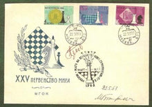 Load image into Gallery viewer, Cancellation cover Commemorating the World Chess Championship rematch of 1963