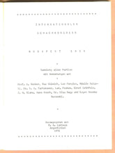 Load image into Gallery viewer, Internationaler Schachkongress Budapest 1926