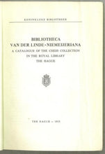 Load image into Gallery viewer, Bibliotheca van der Linde-Niemeijeriana: A Catalogue of the Chess Collection in the Royal Library, The Hague