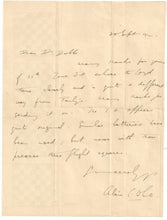 Load image into Gallery viewer, Letter to Gilbert Dobbs from A C White dated 1912