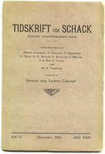 Load image into Gallery viewer, Tidskrift för Schack, Volume 22