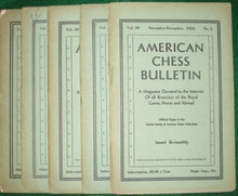 Load image into Gallery viewer, American Chess Bulletin Volume 40