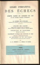 Load image into Gallery viewer, Congres international des echecs. Compte rendu du congres de 1867 et des congres d'echecs anterieurs