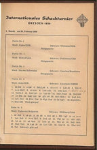 Load image into Gallery viewer, Internationales Schachturnier Dresden 1956 (Daily Bulletins)