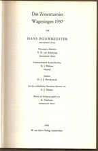Load image into Gallery viewer, Das Zonenturnier Wageningen 1957