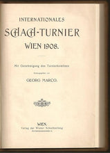 Load image into Gallery viewer, Internationales Schachturnier Wien 1908