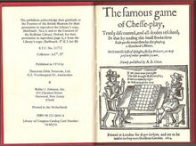 Load image into Gallery viewer, The Famous Game of Chesse-Play London, 1614