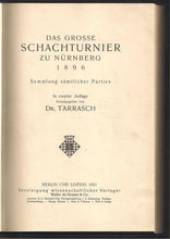 Load image into Gallery viewer, Das Grosse Schachturnier zu Nurnberg 1896