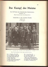 Load image into Gallery viewer, Internationales und 37 Schweizerisches Schachturnier in Z�rich 1934