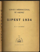 Load image into Gallery viewer, Torneo Internacional de Ajedrez Ujpest 1934