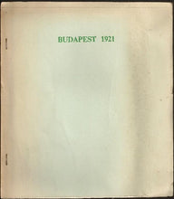 Load image into Gallery viewer, Budapest International Masters Tournament 1921