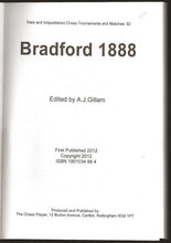 Load image into Gallery viewer, International Chess Tournament Bradford 1888