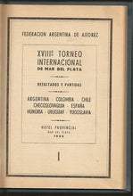 Load image into Gallery viewer, XVIIIº Torneo International de Ajedrez de Mar del Plata (Daily Bulletins)