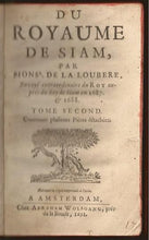 Load image into Gallery viewer, Du royaume de Siam ... envoyé extraordinaire du Roy auprès du Roy de Siam en 1687 et 1688