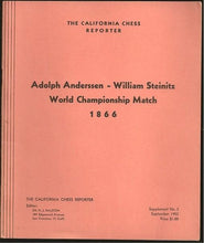 Load image into Gallery viewer, Adolph Anderssen - William Steinitz World Championship Match 1866