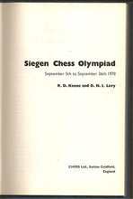 Load image into Gallery viewer, Siegen Chess Olympiad, September 5th to September 26th 1970