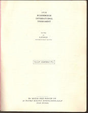 Load image into Gallery viewer, 1930 Scarborough International Tournament